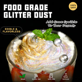 HomeHere emerald green glow luster dust brightens holiday cookies.