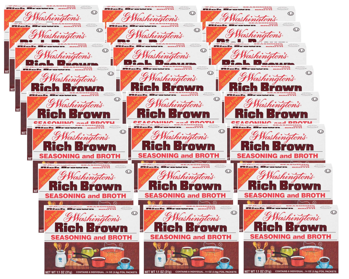 HomestatFarm George Washington Broth Brown foil packets ideal for on-the-go meals