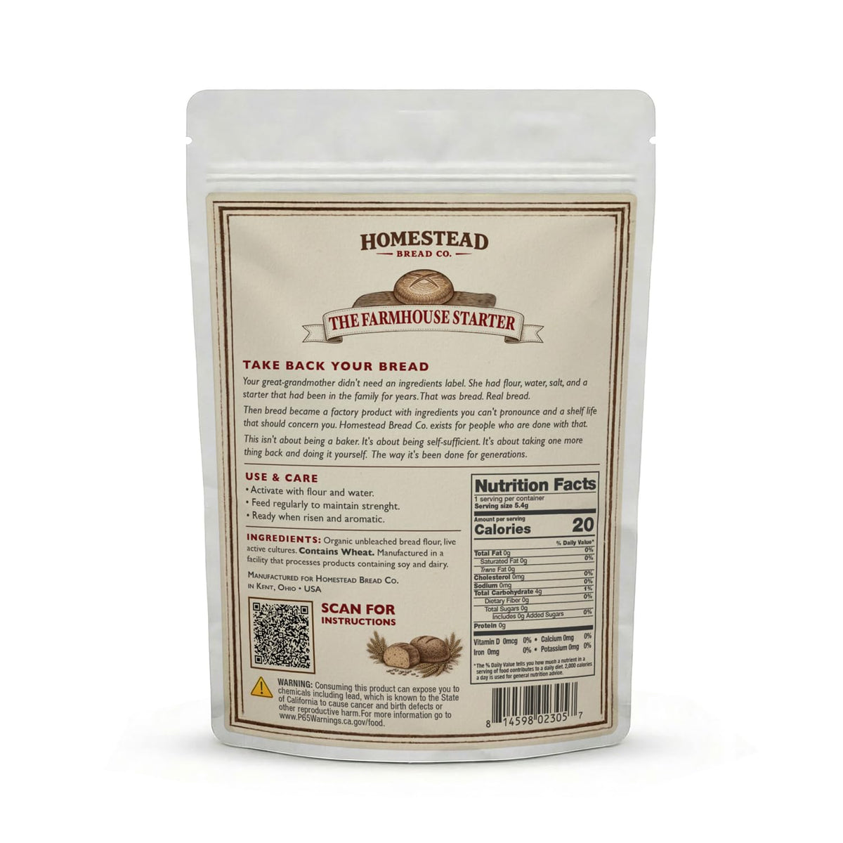 Homestead Bread Co. starter activated in bowl ready for fermentation aroma