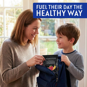 Ideal for lunchboxes or backpacks, Homestead Reserve snacks are convenient and healthy.