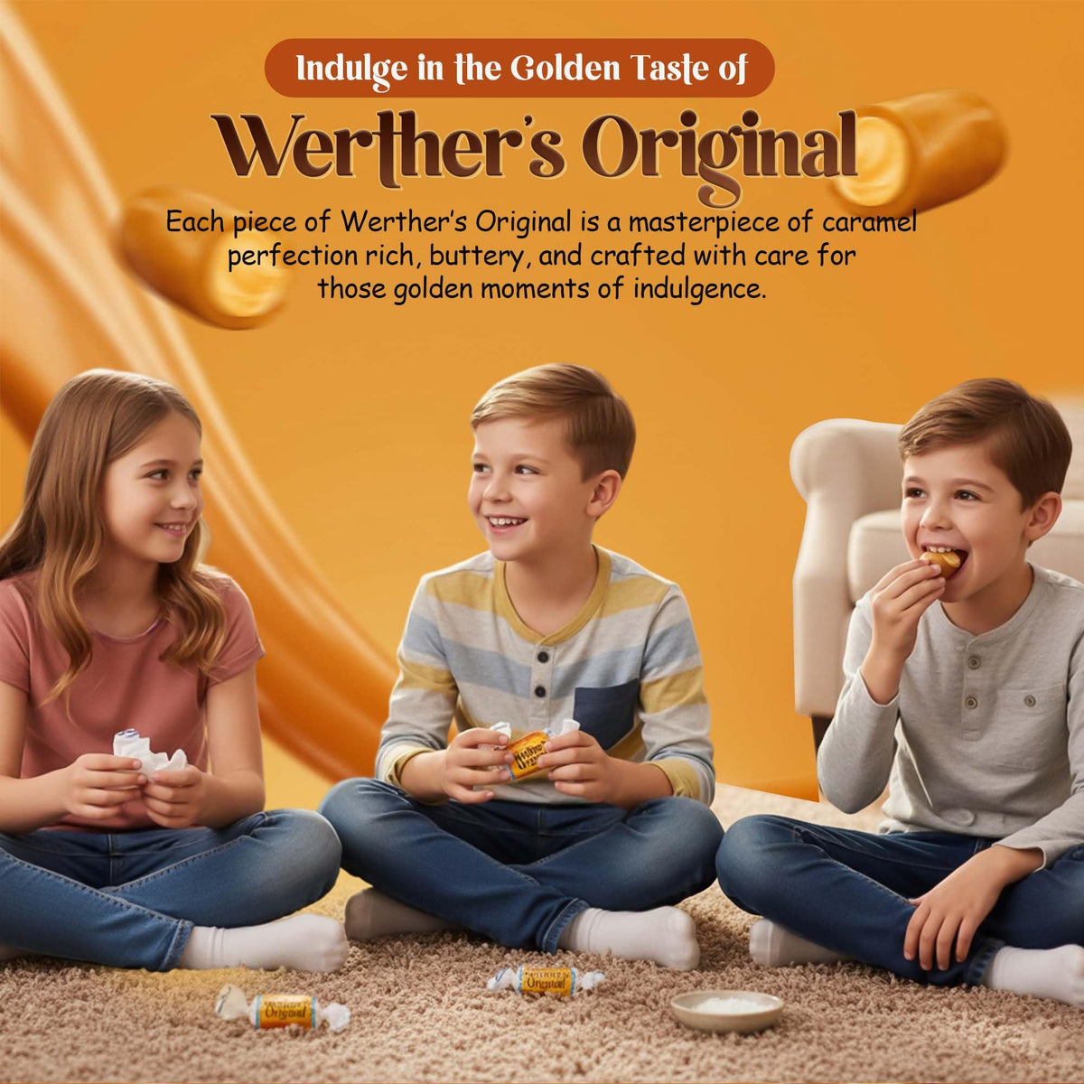 Hominics Werther's 2lb bag ready for sharing and gifting.