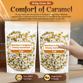 Holiday gift bag option for sharing warm caramel sweetness this season.