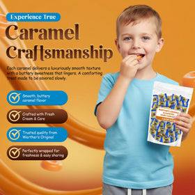 Creamy butter-and-cream caramel flavor in a sugar-free bite with lingering richness