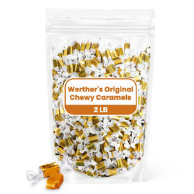 Hominics Werther's soft chewy caramel pack offers convenient sharing in a 2 lb size.