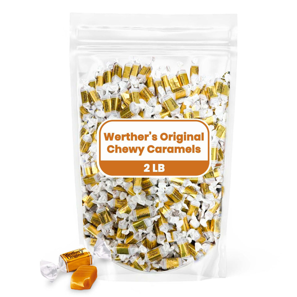 Hominics Werther's soft chewy caramel pack offers convenient sharing in a 2 lb size.