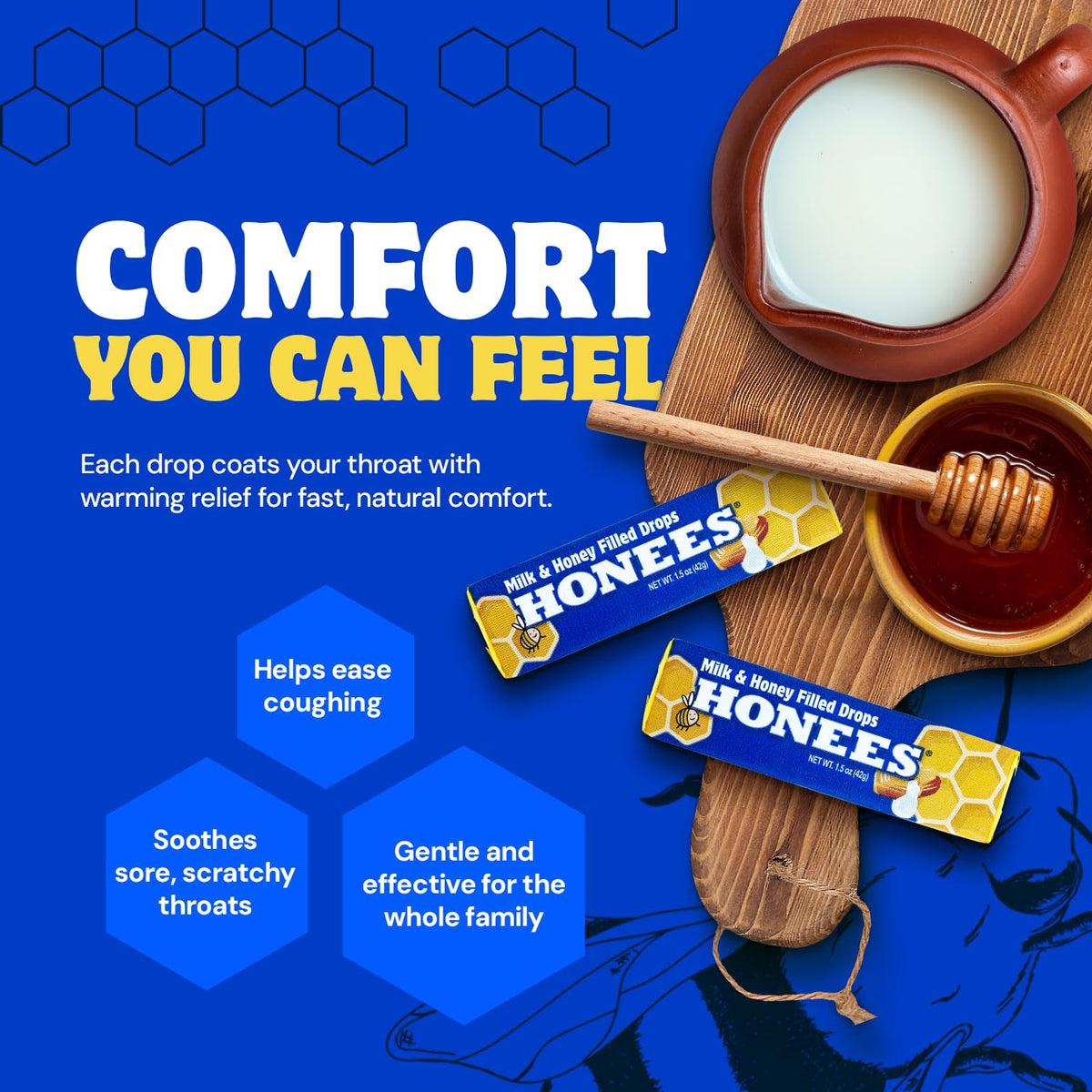 Honees Assorted flavors pack highlights variety for family-friendly care.
