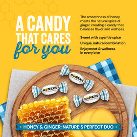 Honees hard candy on the go in a compact purse-friendly form