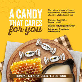 Honees caramels crafted with natural ingredients for clean snacking.