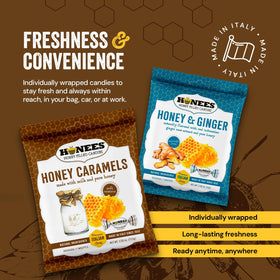 Honees honey caramel texture that melts smoothly for a satisfying bite.