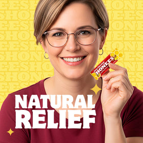 Individual wrappers of Honees drops for portable use