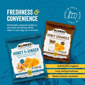 Honees three-pack box display for convenient gifting or sharing