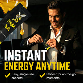 Honey Bae 15g sachet with pure honey and clean ingredients.
