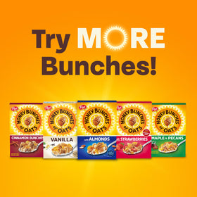 Honey Bunches of Oats ingredients image conveys whole grains and wholesome vitamins in each cup.