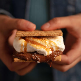 Close up of real honey texture in Honey Maid graham crackers