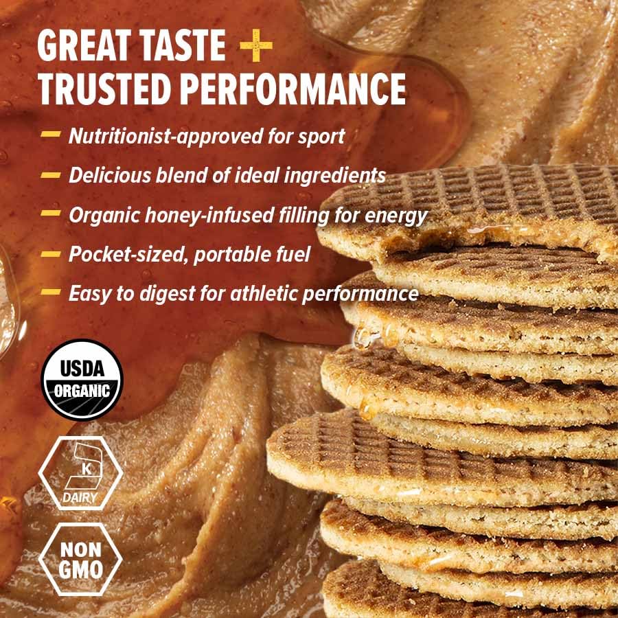 Organic almond butter maple waffle ingredients highlighted for clean-energy choice