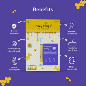 Honey Twigs Himalayan honey sticks backpack portable snack.
