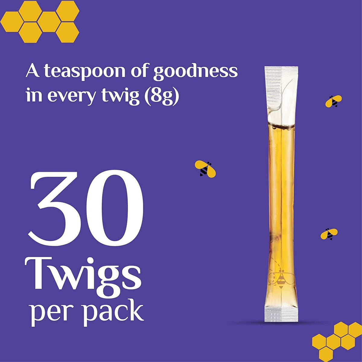Honey Twigs Himalayan honey sticks individual serve for single-use convenience.