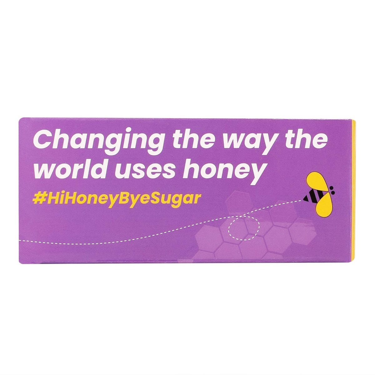 Honey Twigs mess-free packaging showcased with 100 individual sachets.