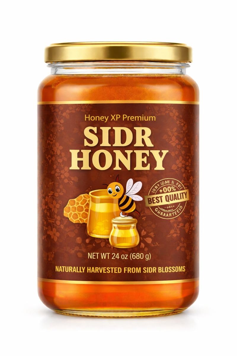 Honey XP Raw Himalayan Sidr Honey in a 680g jar showing authentic mono-floral purity.