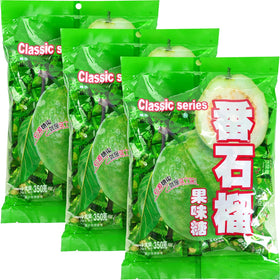 Hongyuan guava candy box front, ideal holiday gift with tropical flavor.