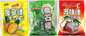 Hongyuan Pineapple Guava Lychee Candy pack highlighting tropical flavors for a quick sweet treat