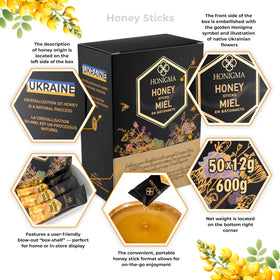 HONIGMA Acacia Honey Stick with smooth, mild taste ideal for beverages