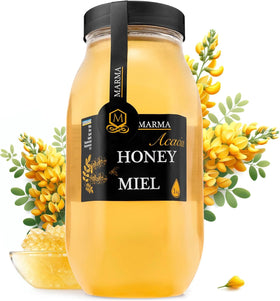 HONIGMA Marma Acacia Honey bottle pour shows smooth sweetness for tea and desserts