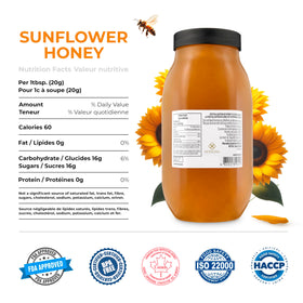 HONIGMA Marma Sunflower Honey crystal texture preserves solid form at room temperature