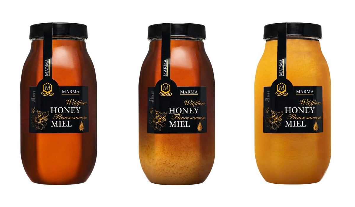 HONIGMA Marma Wildflower Honey aroma from diverse wildflowers for a natural sweetness.