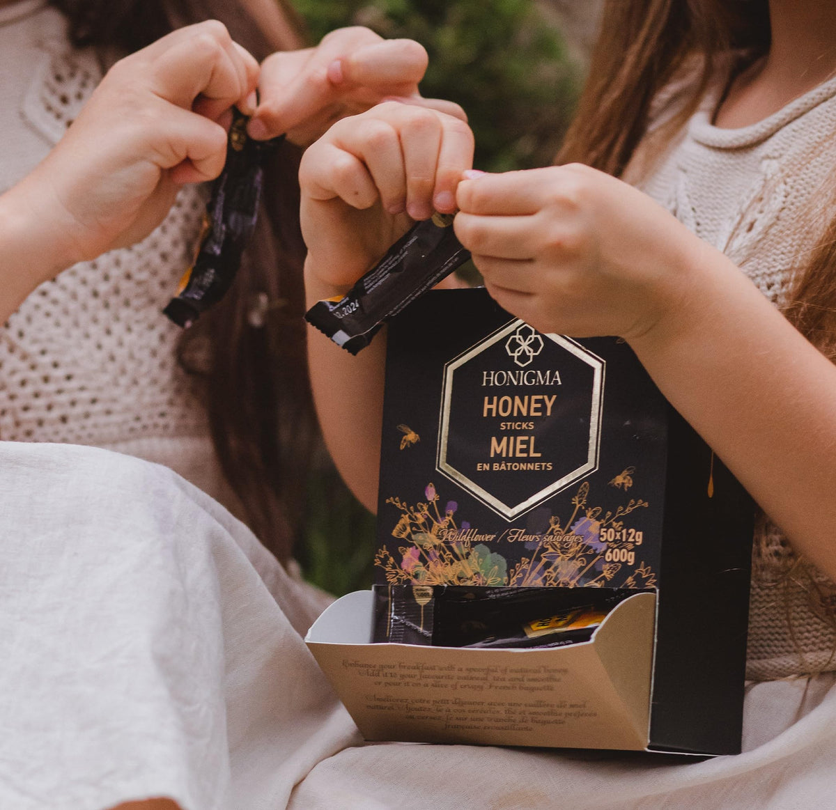 HONIGMA packaging reflects a commitment to sustainability