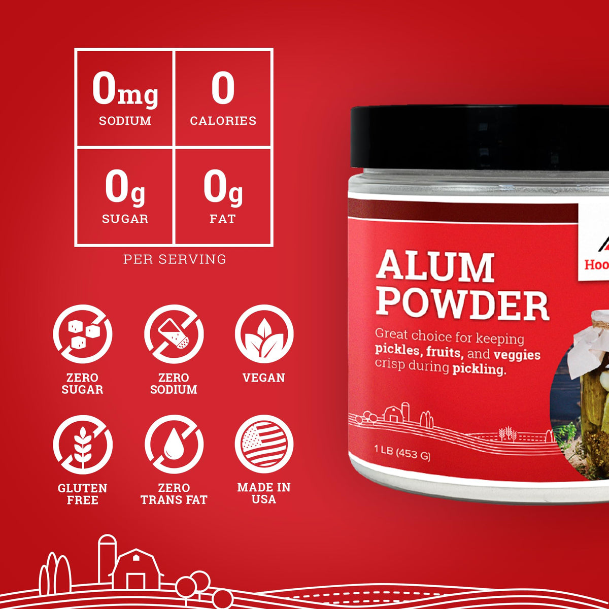 Hoosier Hill Farm alum powder shown for toothpaste and home crafts
