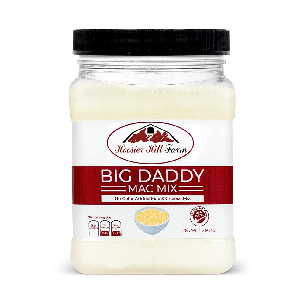 Hoosier Hill Farm Big Daddy Mac Mix with milk and butter preparation.