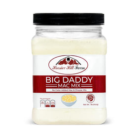 Hoosier Hill Farm Big Daddy Mac Mix with milk and butter preparation.