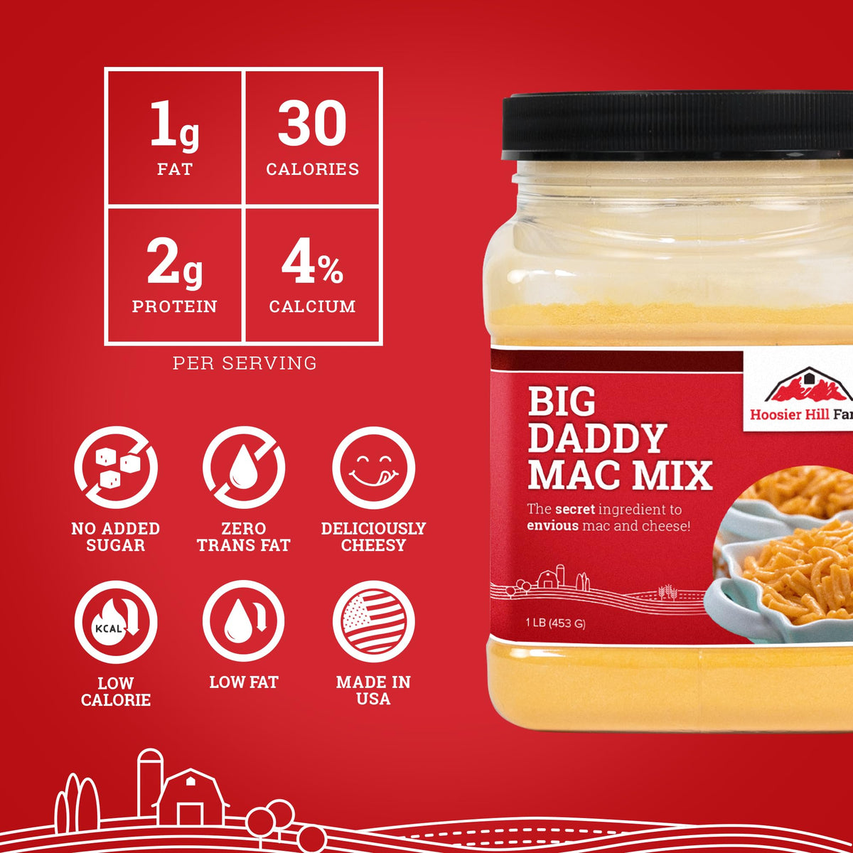 Pouring Big Daddy Mac Mix with milk and butter creates creamy cheese sauce.