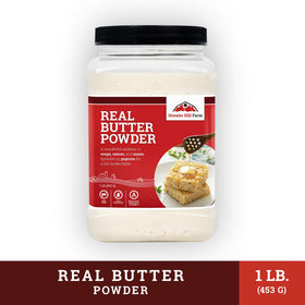 Butter powder blends into batters for muffins and pancakes without altering sweetness.