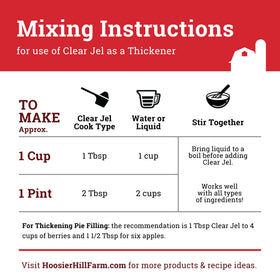 Hoosier Hill Farm Clear Jel's freeze-thaw stability preserves texture.