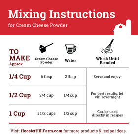 Hoosier Hill Farm Cream Cheese Powder ready-to-use dairy powder for baking