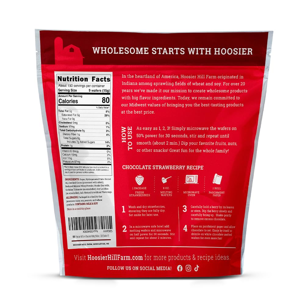 Hoosier Hill Farm wafers used to create chocolate-dipped pretzels