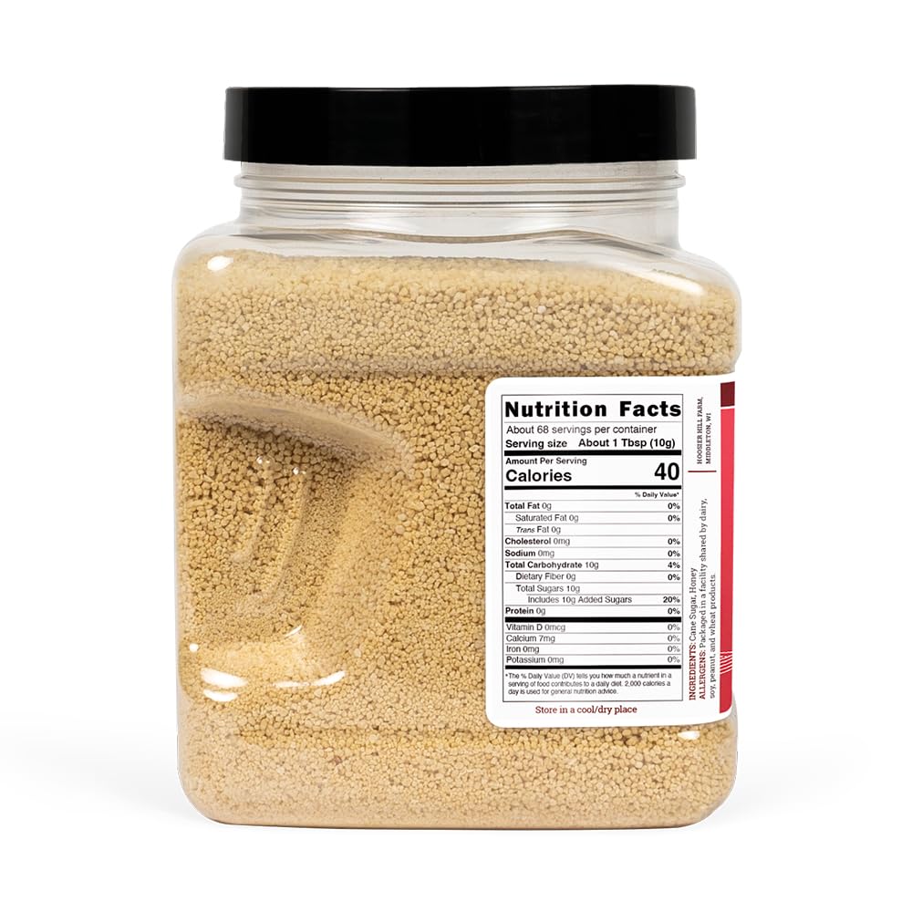 Hoosier Hill Farm granulated honey crystals vinaigrette use in dressings