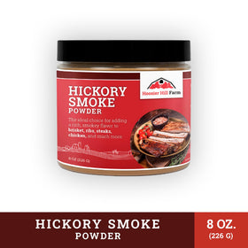 Hoosier Hill Farm Hickory Smoke Powder marinades and sauces mix for depth.