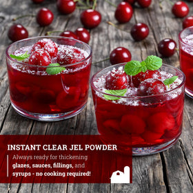 Hoosier Hill Farm Instant Clear Jel stored in cool, dry pantry.