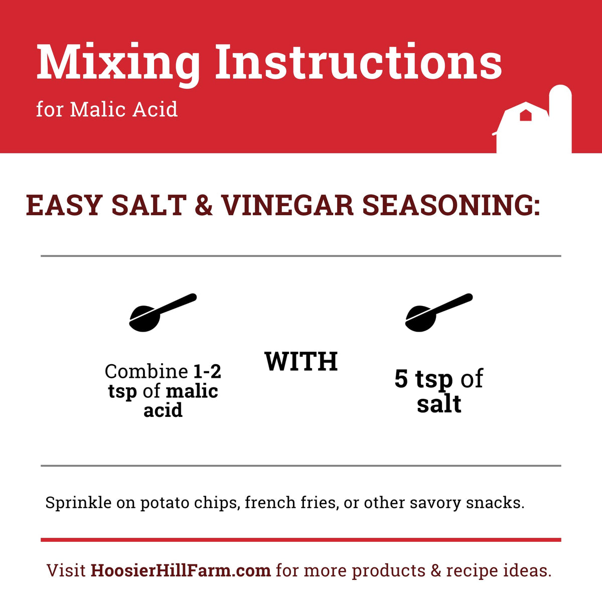 Kitchen scene with Hoosier Hill Farm malic acid powder in recipe prep.