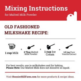 Hoosier Hill Farm Malted Milk Powder made in the USA