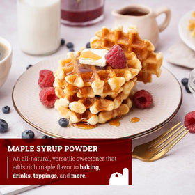 Hoosier Hill Farm Maple Syrup Powder glaze adds flavorful finishes.