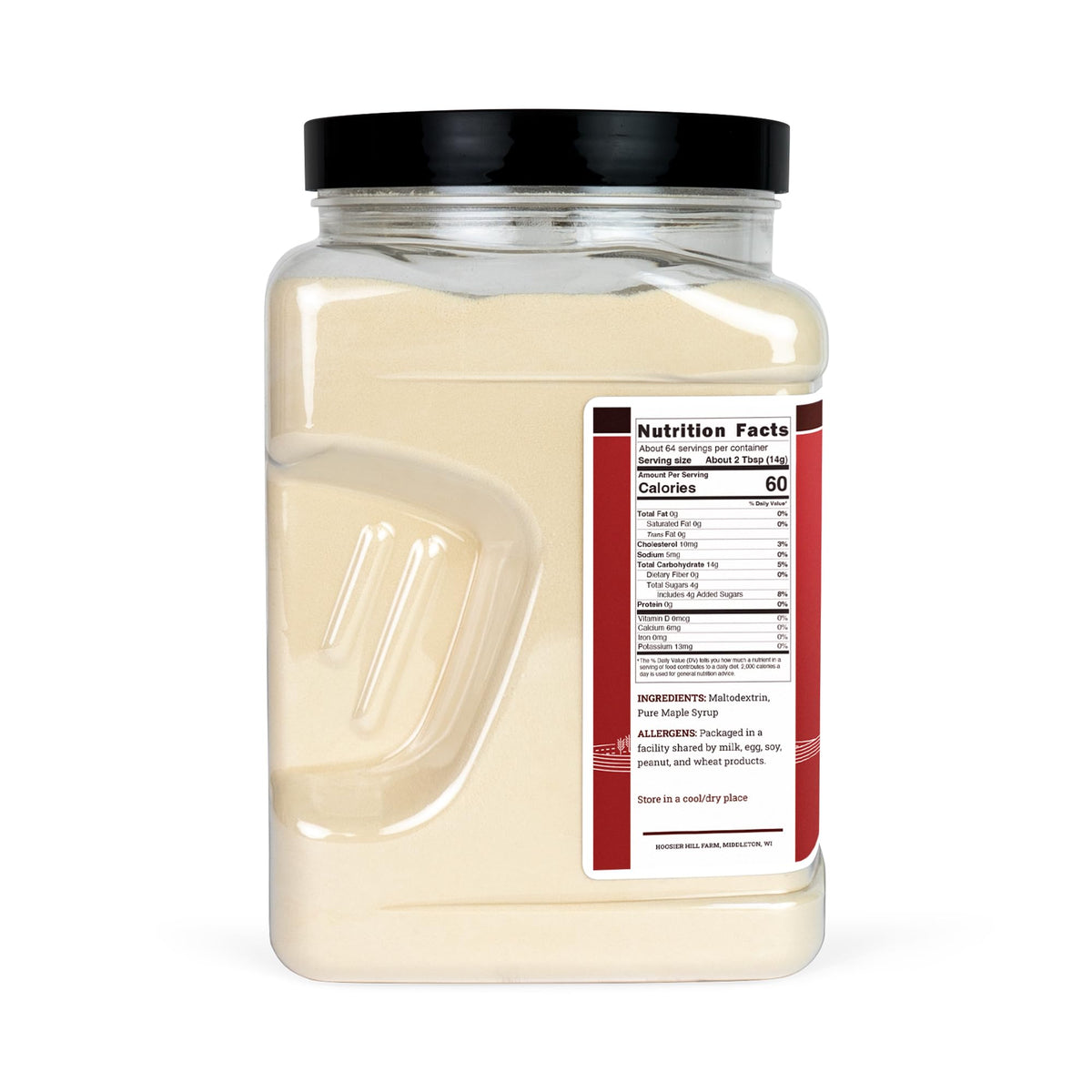 Hoosier Hill Farm Maple Syrup Powder rub for natural sweetness.