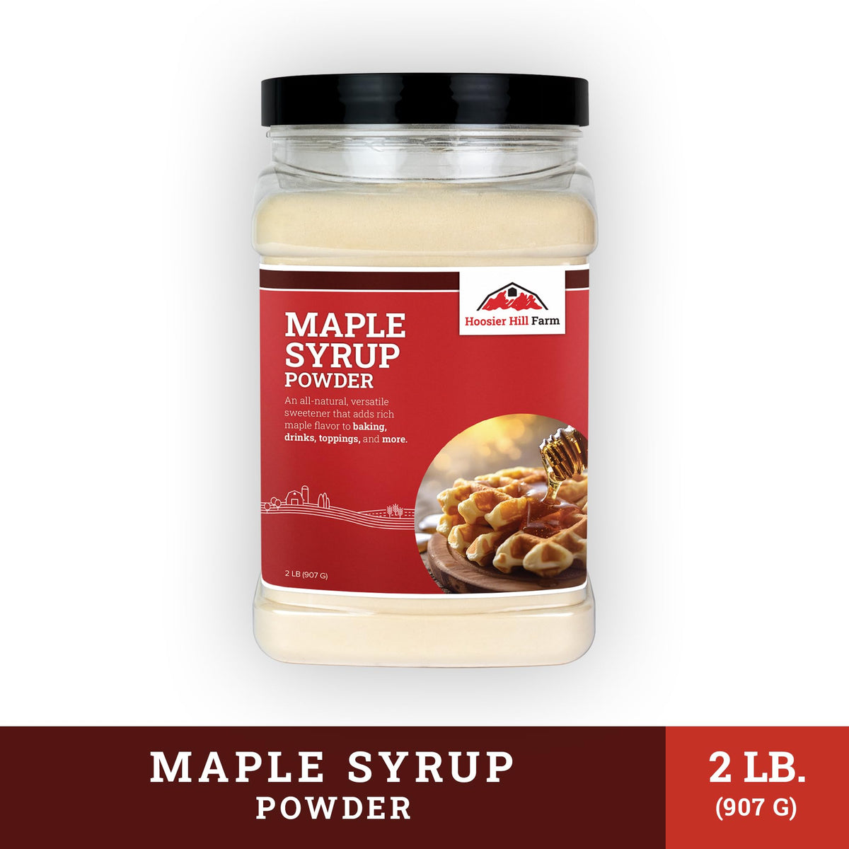 Hoosier Hill Farm Maple Syrup Powder storage keeps freshness.