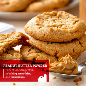 Hoosier Hill Farm Peanut Butter Powder blends smoothly into smoothies