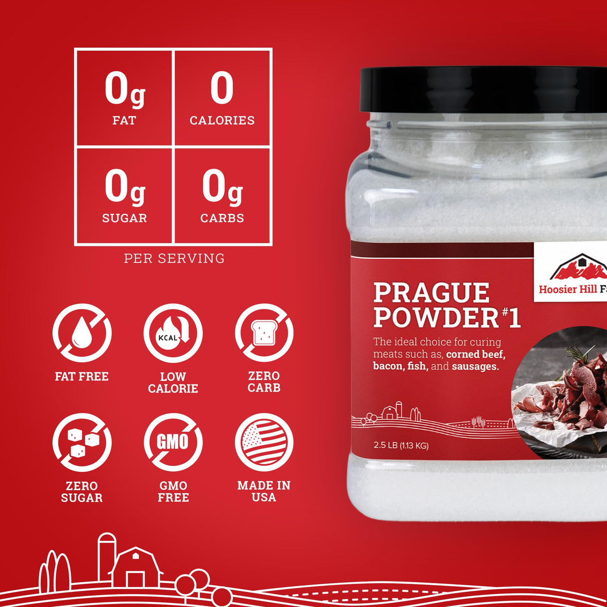 Hoosier Hill Farm Prague Powder No. 1 dissolving in water for even brine distribution.