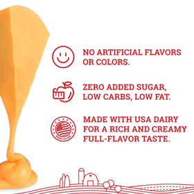 Sprinkling cheddar powder over popcorn enhances flavor without artificial colors.