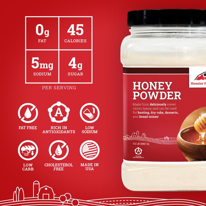 Hoosier Hill Farm Premium Honey Powder over barbecue glaze adding floral sweetness and depth